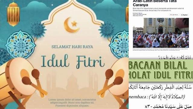 Bacaan Bilal Idul Fitri Arab