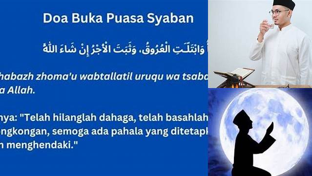 Bacaan Doa Buka Puasa Nisfu Syaban