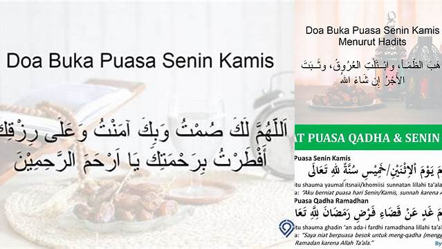 Temukan 8 Hal Penting tentang bacaan doa buka puasa senin kamis menjelang idul fitri agar puasa lebih berkah