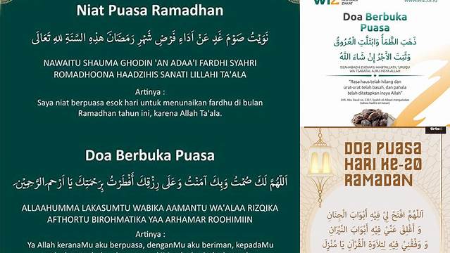 Bacaan Doa Puasa Ramadhan