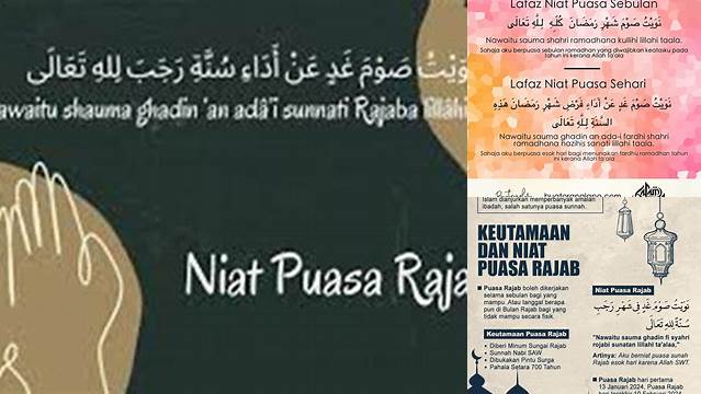 Bacaan Niat Puasa Rojab