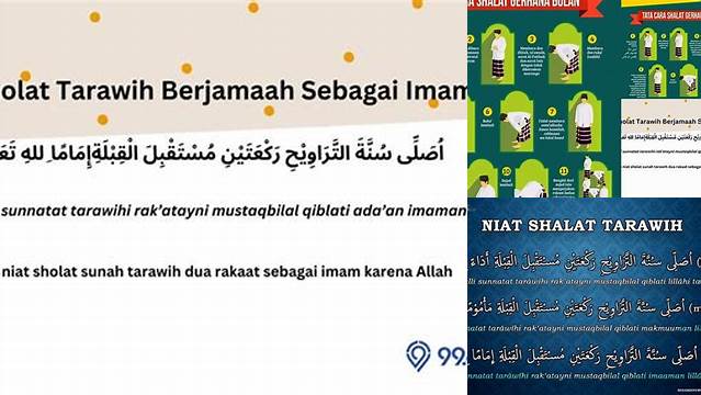 Bacaan Sholat Tarawih Berjamaah