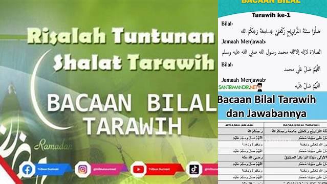 Bacaan Tarawih Lengkap