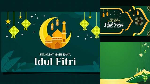 Background Banner Idul Fitri