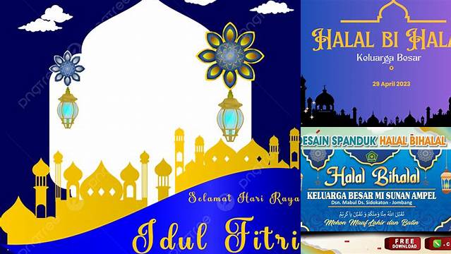 Background Halal Bihalal Idul Fitri