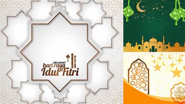 Background Idul Fitri Putih