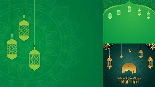 Background Kartu Ucapan Idul Fitri