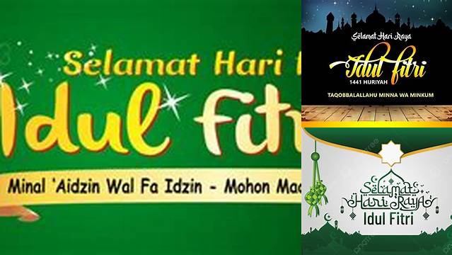 Baner Ucapan Idul Fitri