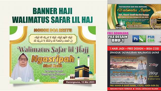 Banner Tasyakuran Haji