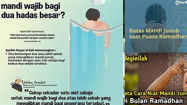 Batas Mandi Junub Saat Puasa Sunnah