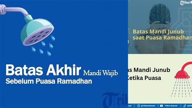 Batas Mandi Wajib Saat Puasa