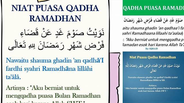 Batas Niat Puasa Qadha