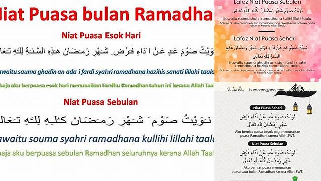 Batas Niat Puasa Ramadhan