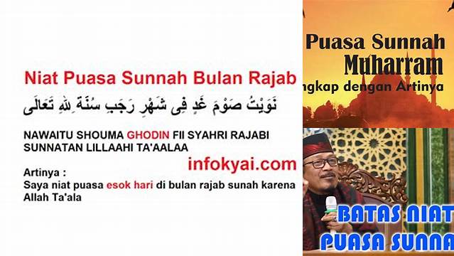 Batas Waktu Niat Puasa Sunnah