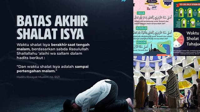 Batas Waktu Shalat Tarawih