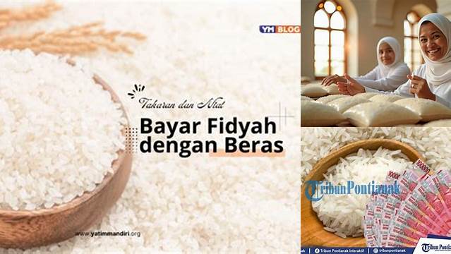 Bayar Fidyah Puasa Dengan Beras