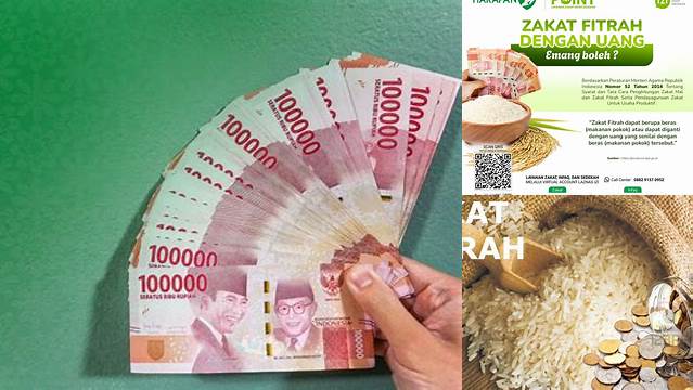 Bayar Zakat Fitrah Dengan Uang