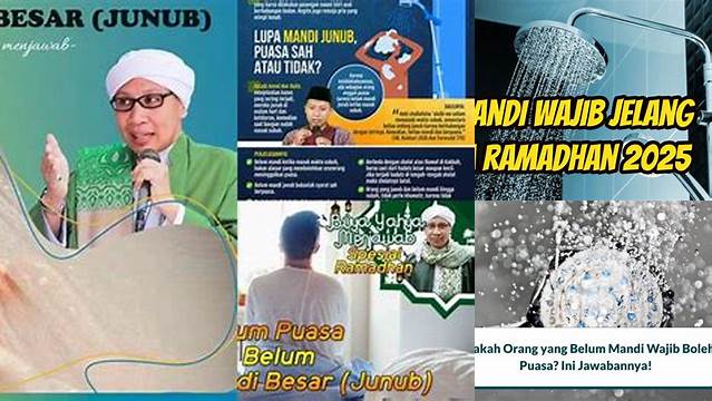 Belum Mandi Wajib Puasa