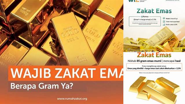 Berapa Gram Emas Wajib Zakat