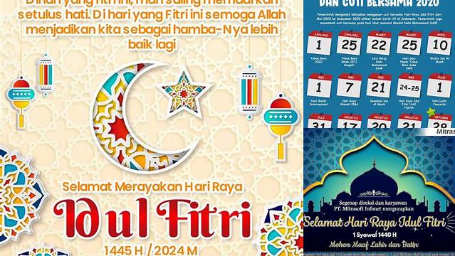 Berapa Hari Lagi Raya Idul Fitri