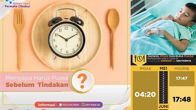 Berapa Jam Puasa Sebelum Operasi