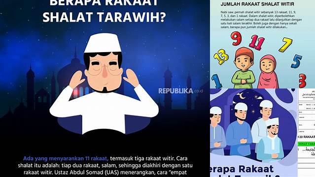 Ketahui 10 Hal Penting tentang berapa rakaat shalat tarawih dan witir jelang idul fitri