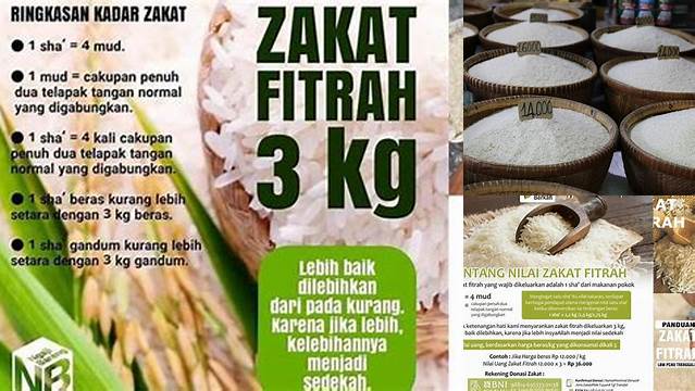 Beras Untuk Zakat Fitrah Berapa Kg