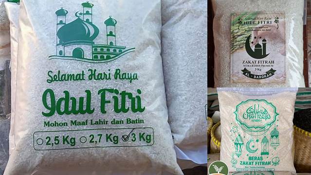 Beras Zakat Fitrah