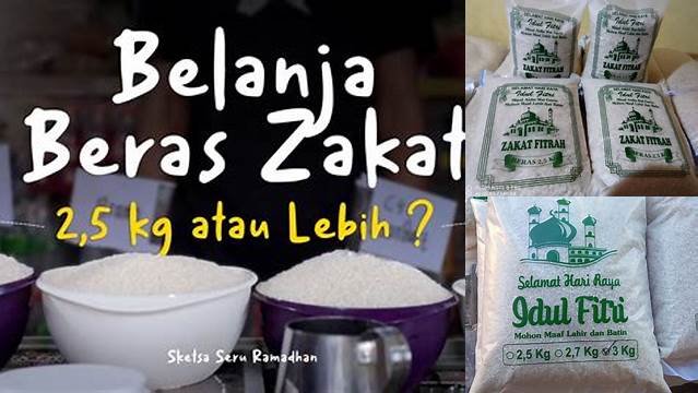 Berat Beras Zakat Fitrah