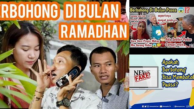 Inilah 8 Hal Penting tentang Berbohong di Bulan Puasa yang Merusak Pahala Idul Fitri