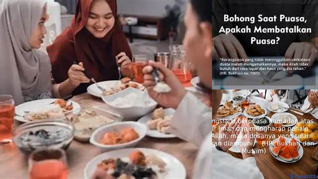 Berbohong Saat Berpuasa Mengakibatkan