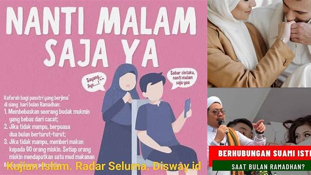 Ketahui 8 Hal Penting tentang Hubungan Suami Istri Bulan Puasa Jelang Idul Fitri