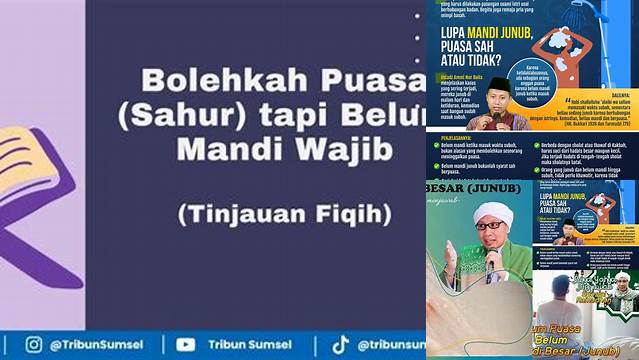 Berpuasa Tapi Belum Mandi Wajib