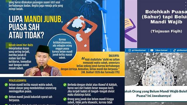 Bolehkah Puasa Belum Mandi Wajib