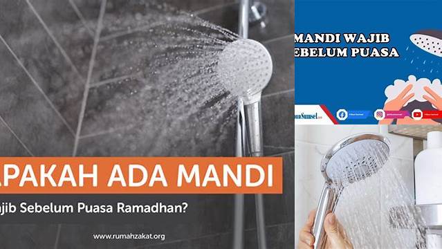 Bolehkah Puasa Sebelum Mandi Wajib