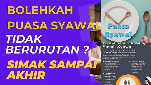 Bolehkah Puasa Syawal Tidak Berurutan