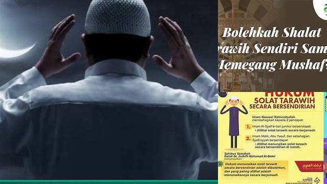 Temukan 10 Hal Penting tentang bolehkah shalat tarawih sendiri menjelang Idul Fitri