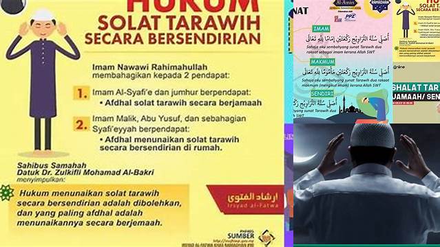 Temukan 9 Hal Penting tentang bolehkah tarawih sendiri hukumnya saat idul fitri