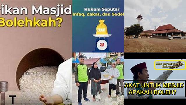 Bolehkah Zakat Penghasilan Diberikan Ke Masjid