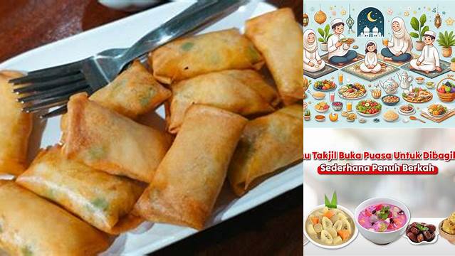 Buka Puasa Sederhana