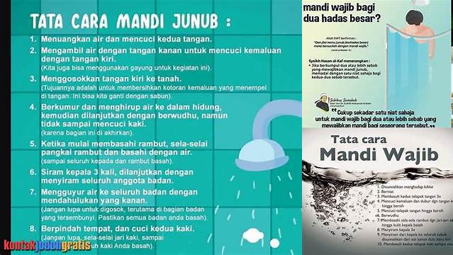 Cara Mandi Junub Saat Puasa