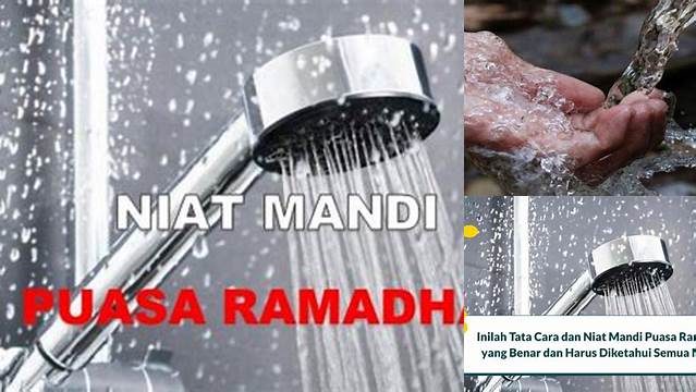 Cara Mandi Puasa Ramadhan