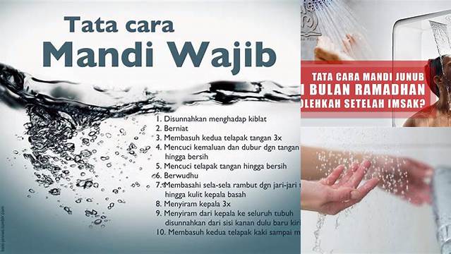 Ketahui 8 Hal Penting tentang cara mandi wajib ramadhan sebelum Idul Fitri