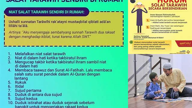 Inilah 10 Hal Penting tentang cara melakukan tarawih sendiri di rumah untuk Idul Fitri Khusyuk