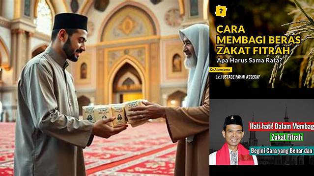 Cara Membagi Zakat Fitrah