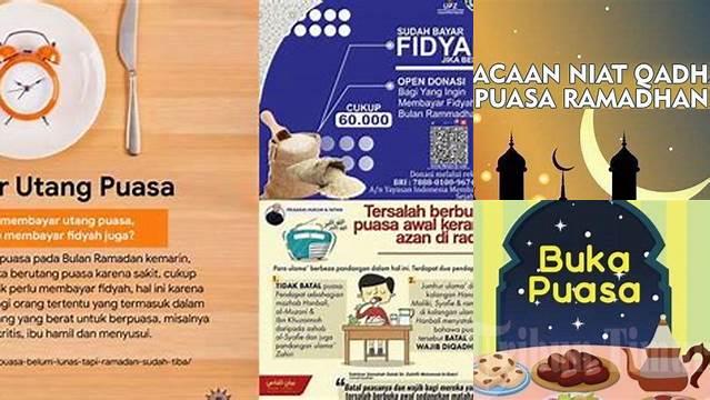 Cara Membayar Puasa Ramadhan