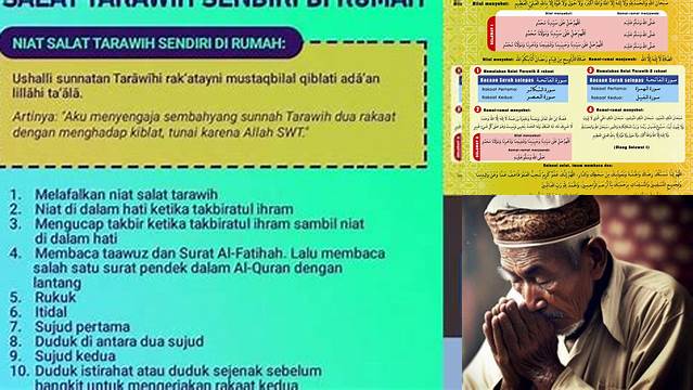 Temukan 9 Hal Penting tentang cara shalat tarawih sendiri agar khusyuk di rumah saat idul fitri