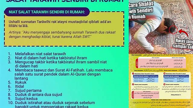 Cara Shalat Tarawih Sendiri Di Rumah