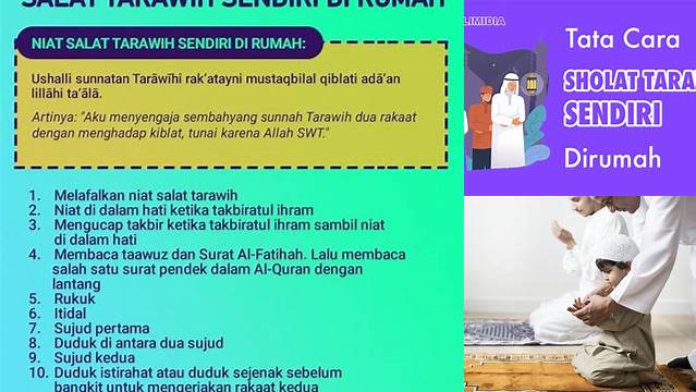 Cara Sholat Tarawih Di Rumah Sendiri