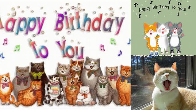 cats singing happy birthday meme - Strains Webzine Diaporama